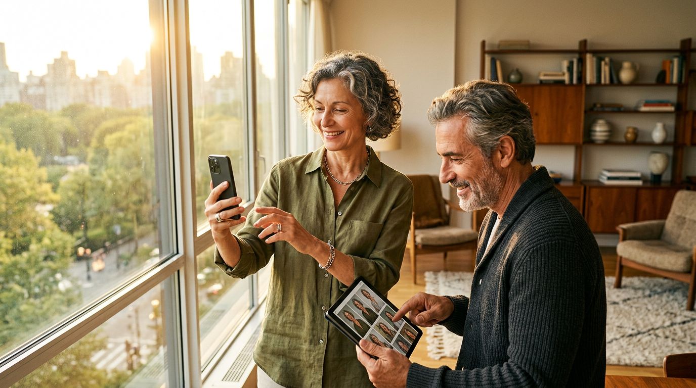 Profil sur un site de rencontre senior
